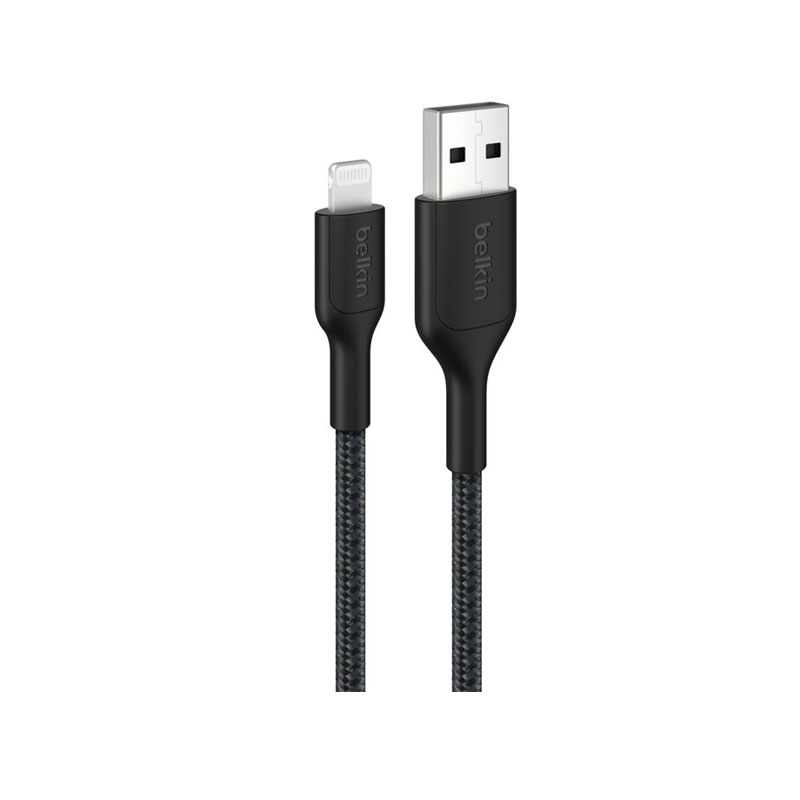 Belkin BoostCharge Pro Braided USB-A Cable with Lightning Connector (1 Meter)